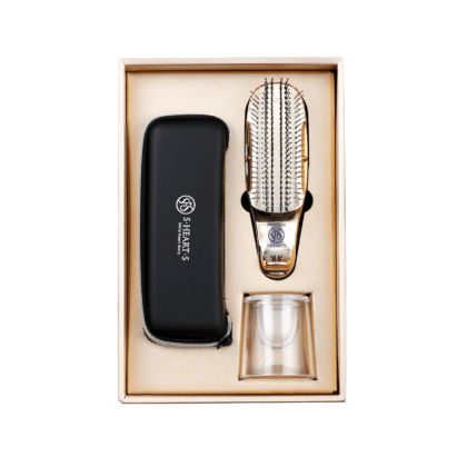 Coffret scalp brush sans manche doré